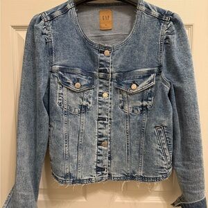GAP Women's Light Blue Denim Jacket XL